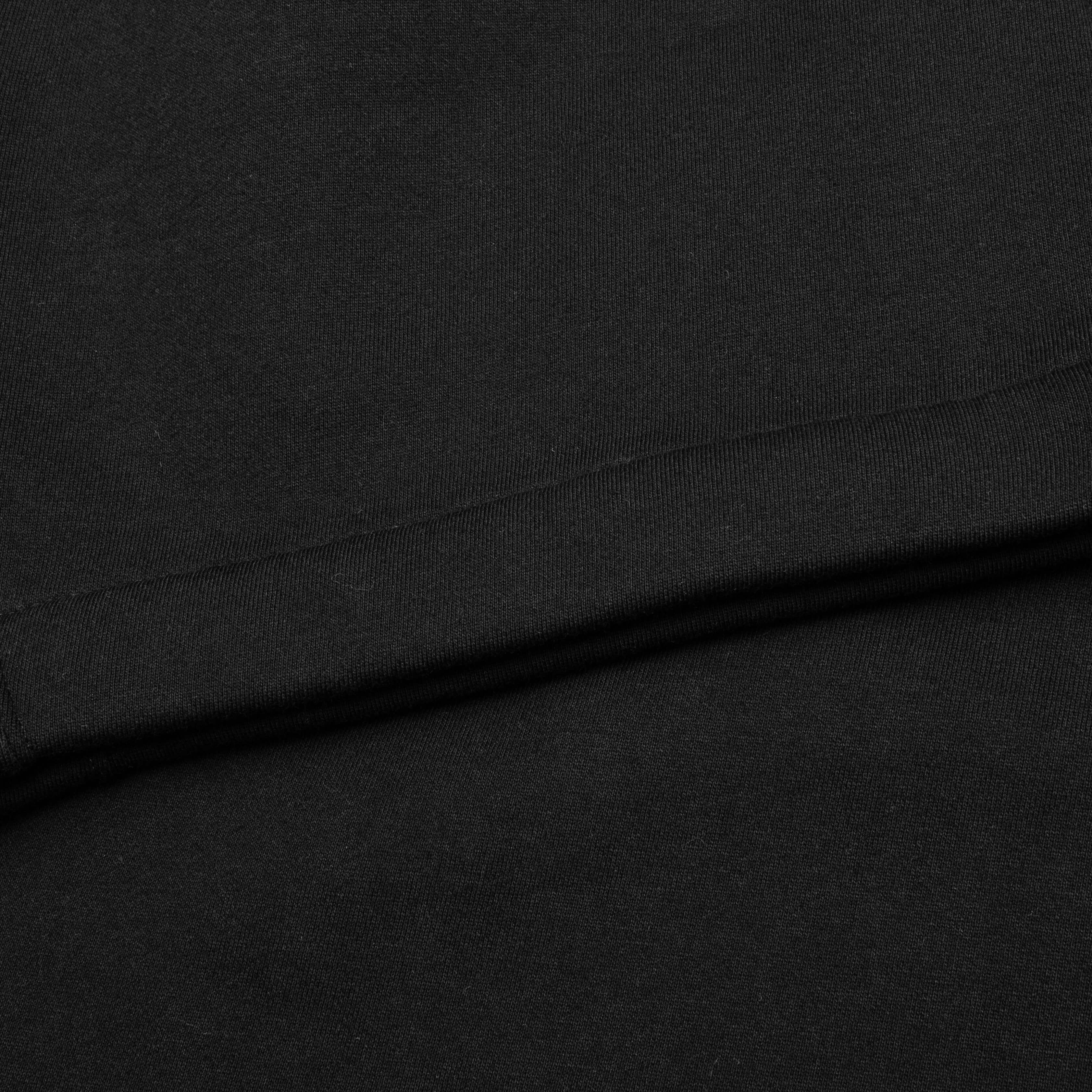 Stitch Detail T Shirt Black