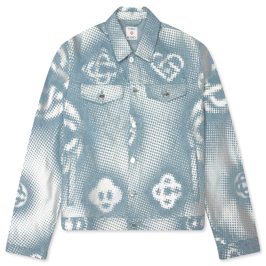 Pearlescent Monogram Denim Jacket Pearlescent
