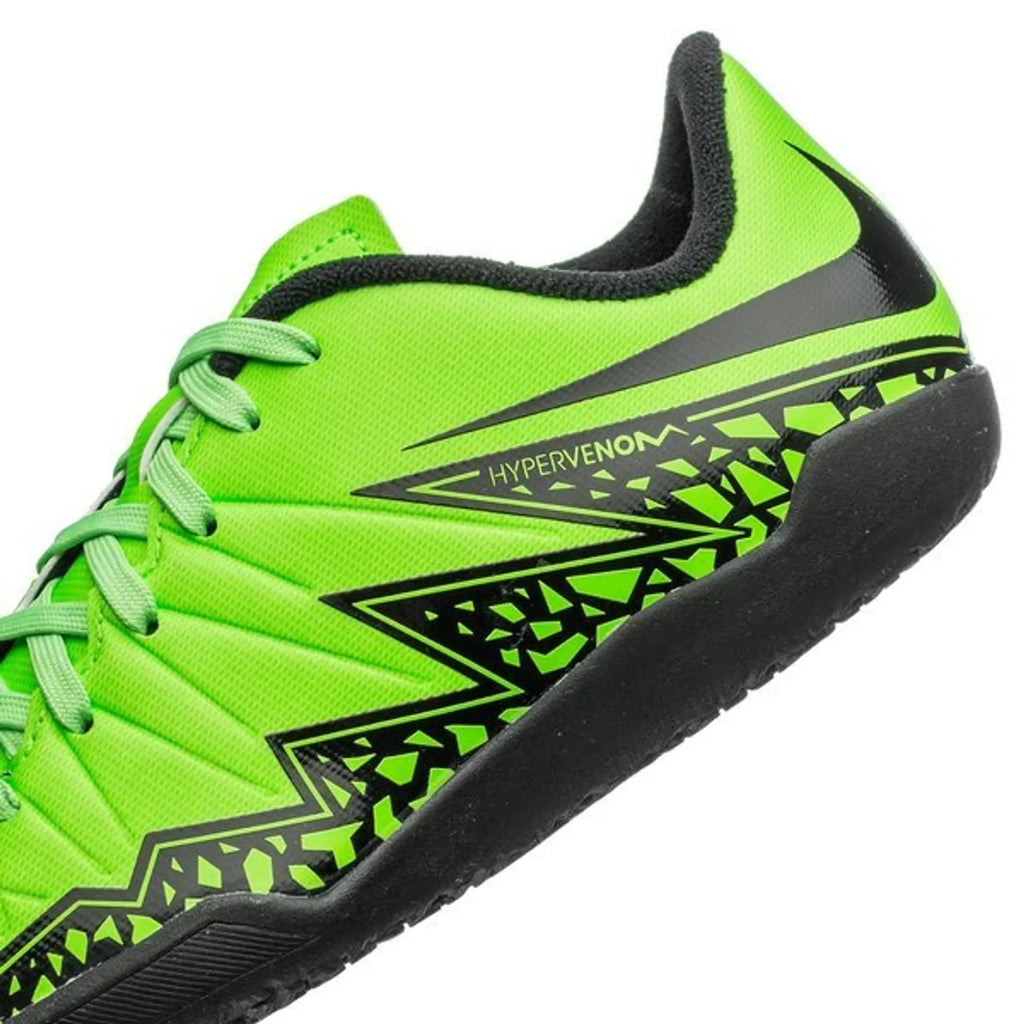 Nike JR HyperVenom Phelon II IC Indoor Shoes Green Strike Black