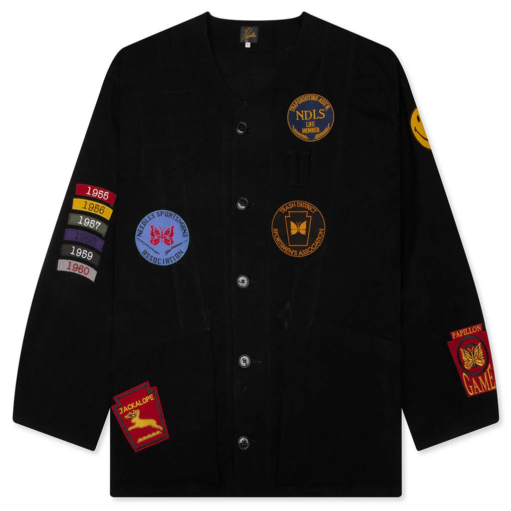Waxed Cloth Shooting Jacket Black