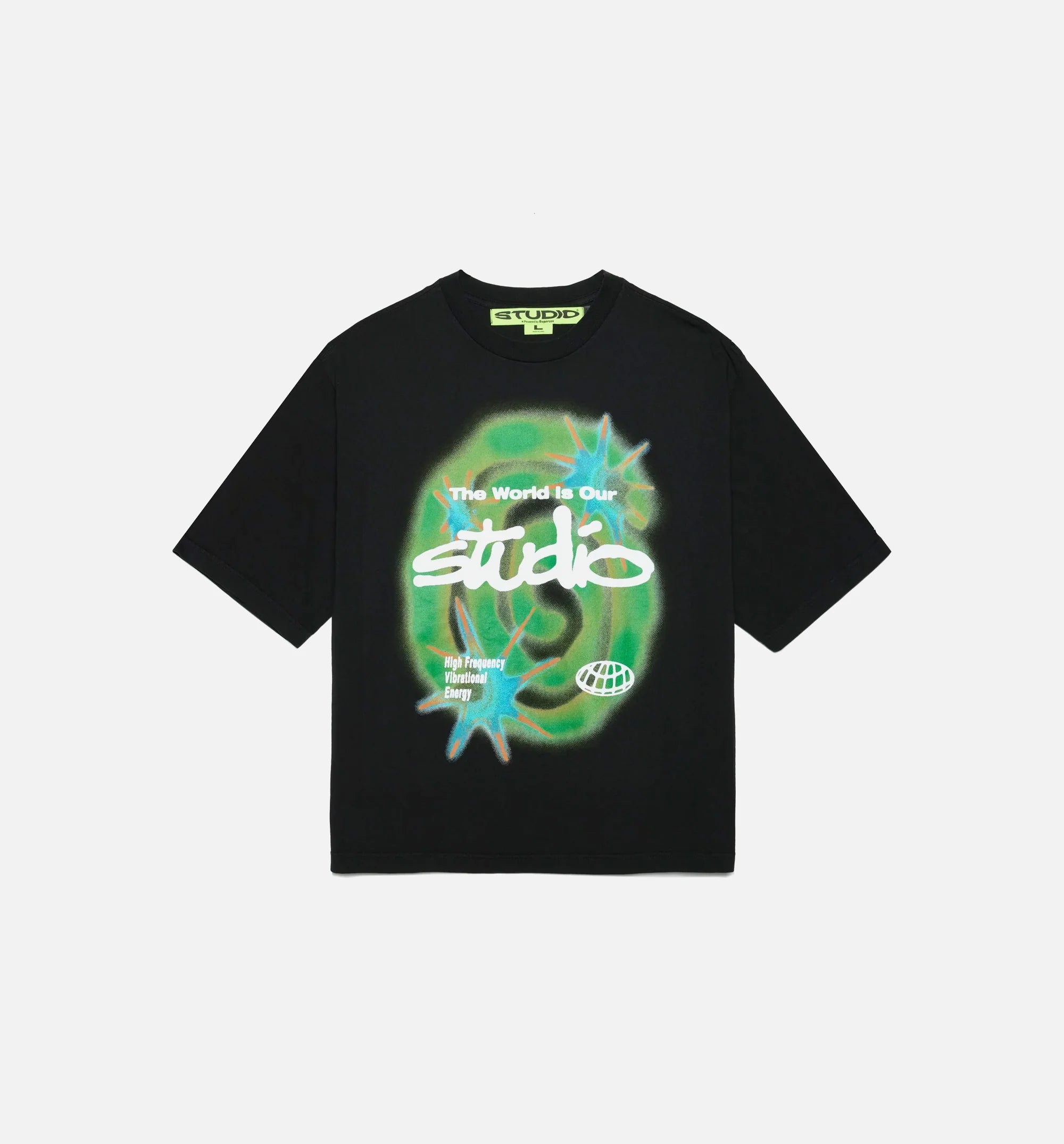 Studio Warp Mens Short Sleeve Shirt Black