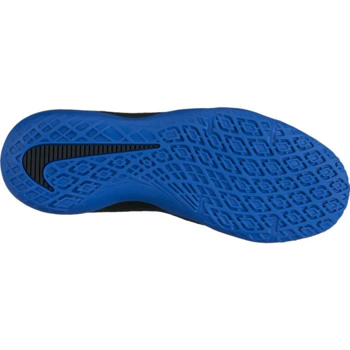 Nike Jr HypervenomX Phelon III IC Indoor Soccer Shoes Black White Royal