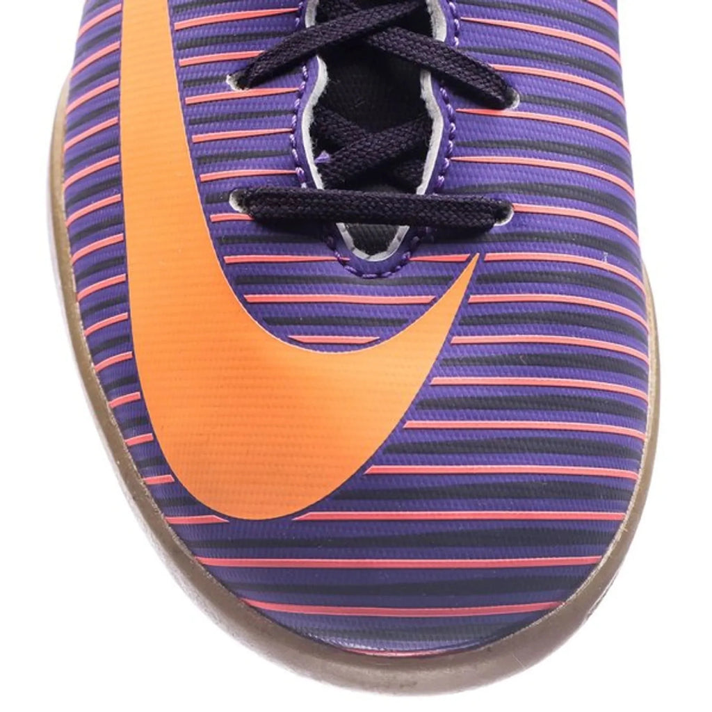 Nike Jr MercurialX Vapor XI IC Indoor Soccer Shoes Purple Orange Grape
