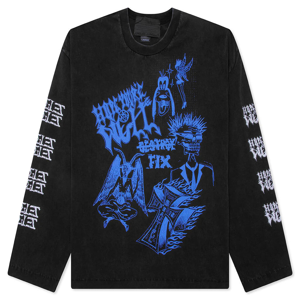 Hope Youre Well L S Tee Black