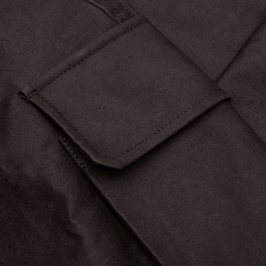 Brown Organic Cotton Cargo Trousers TCY36 Moca
