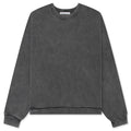 Rubber Logo Fleece Sweatshirt Faded Black
