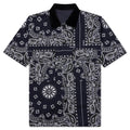 Bandana Print Shirt Navy