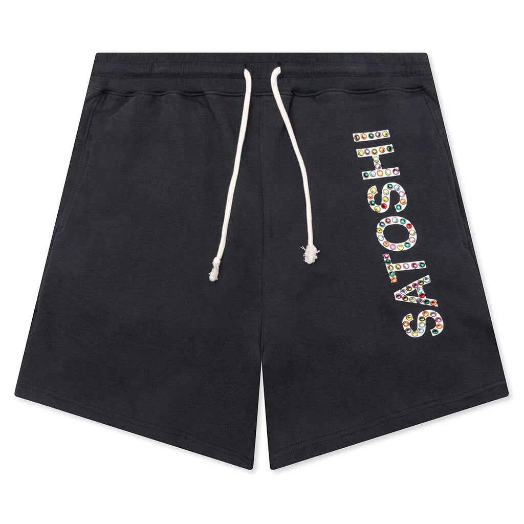 Studded Logo Short Black