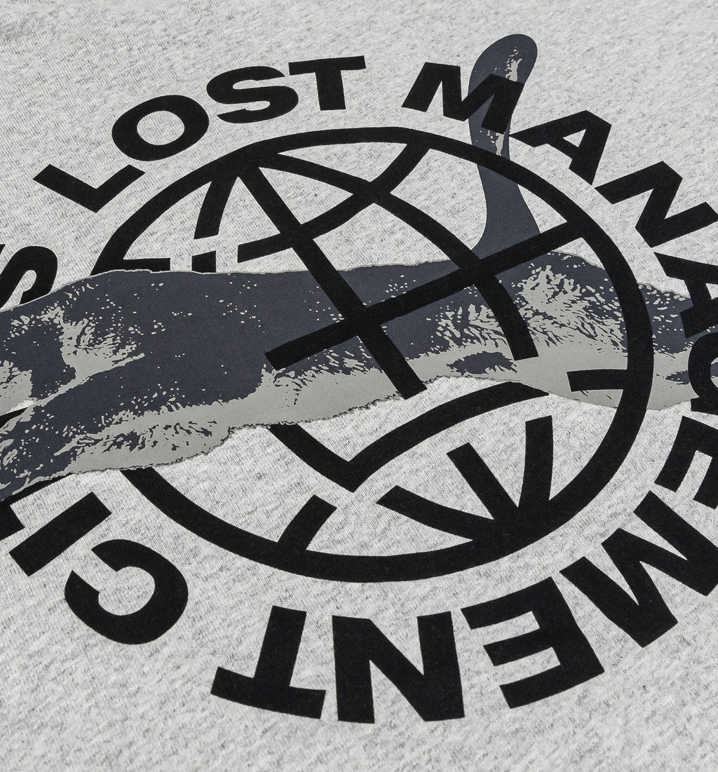 Lost Management Cities World Mens Short Sleeve Shirt White Black