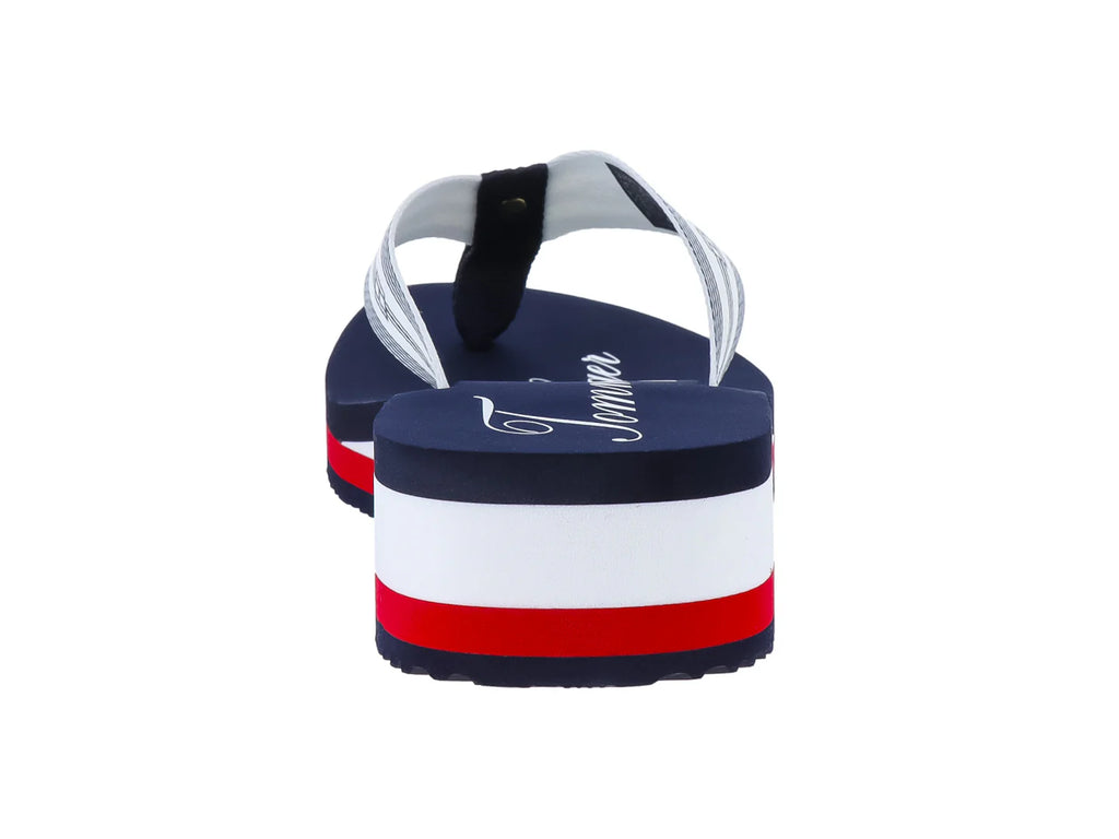 Sandalias Tommy Hilfiger Marino Blanco y Rojo para Mujer