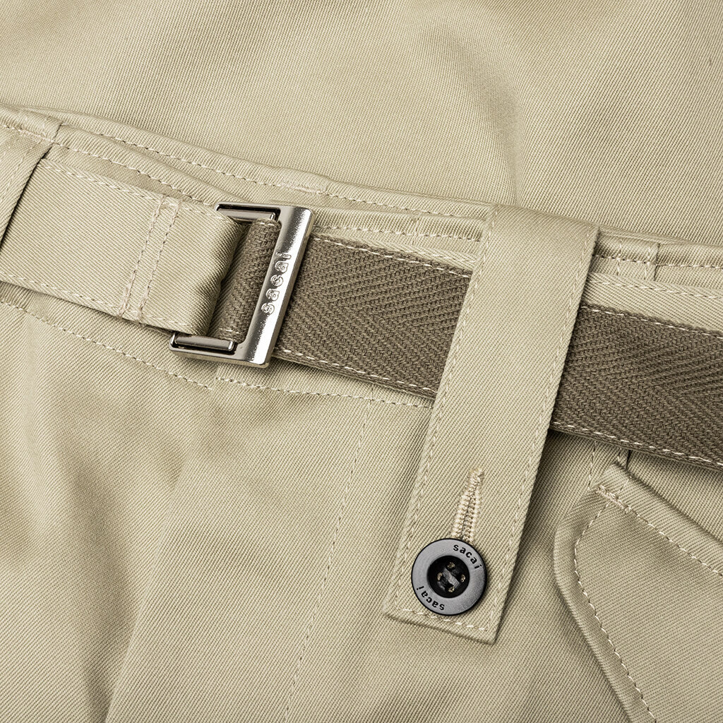 Cotton Chino Pants Beige