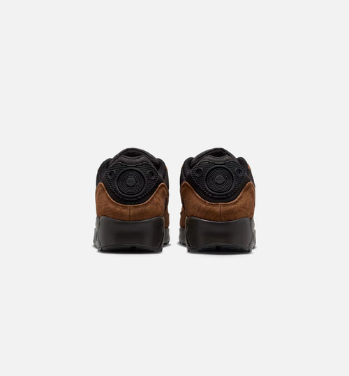 Air Max 90 Premium Mens Lifestyle Shoe Light British Tan Velvet Brown Black