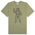 BB Molecules S S Tee Temp Color Change Print Oil Green