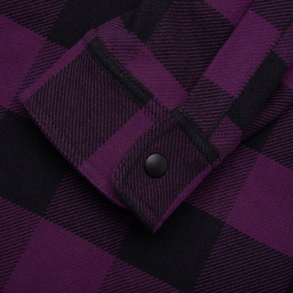 Classic Logo Overshirt Violet White