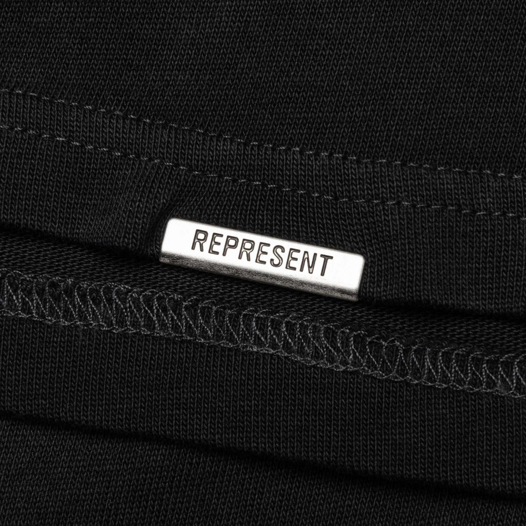Feature x Represent Head 2 Head T Shirt Stained Black