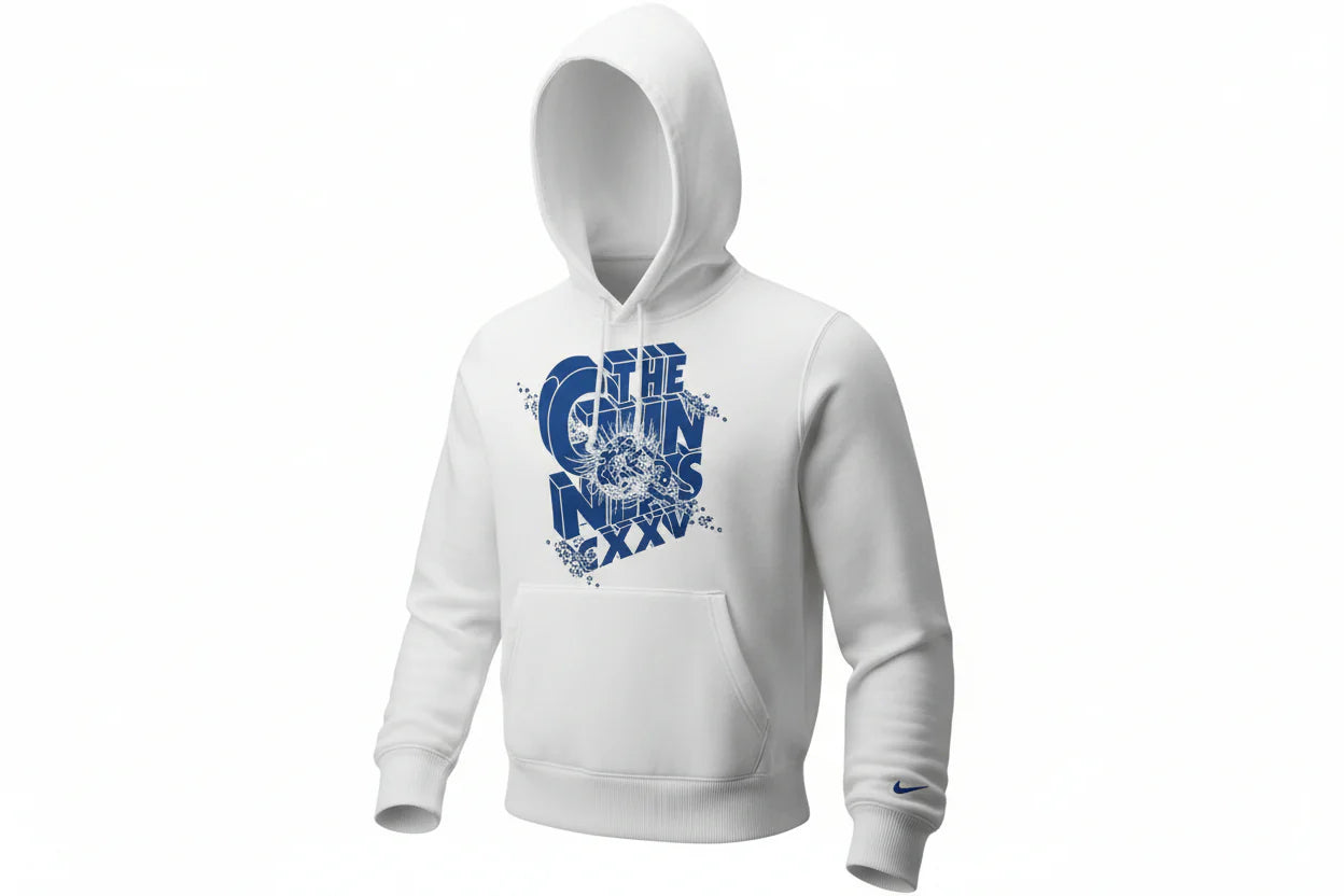 Nike Arsenal Core Hoodie White Obsidian