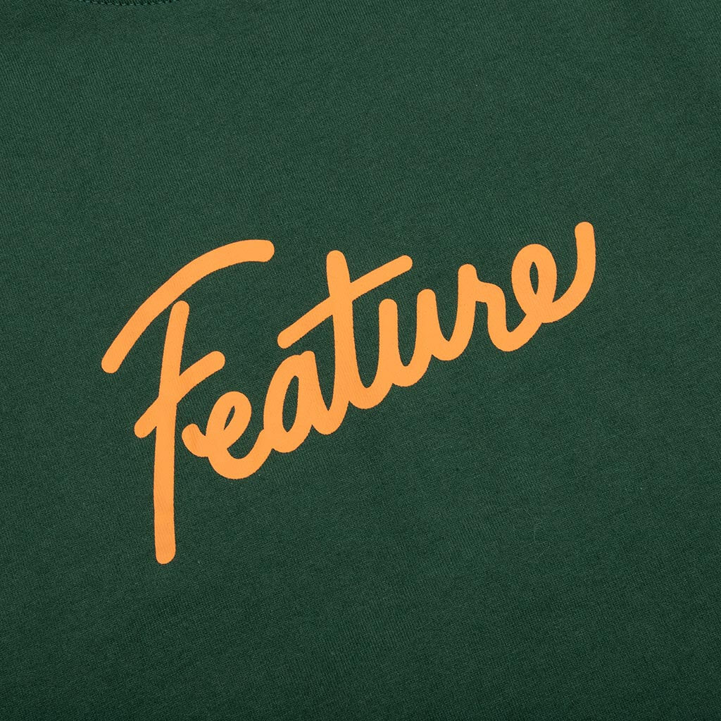 Script Tee Dark Green