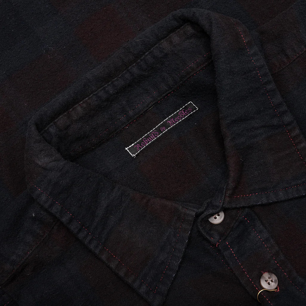 Over Dye 7 Cuts Wide Shirt Black