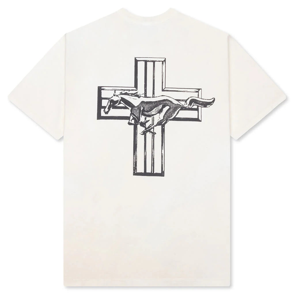 Mustang Cross T Shirt Bone