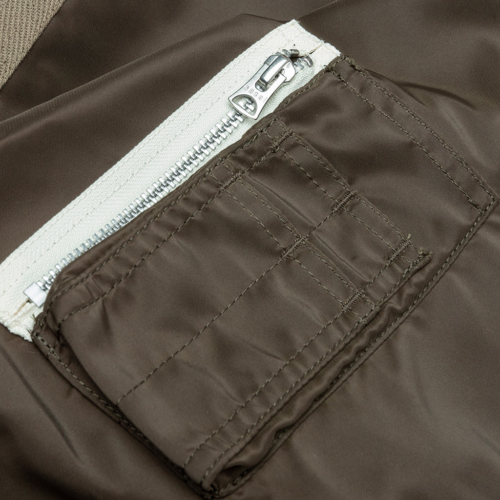 Nylon Twill Blouson Khaki