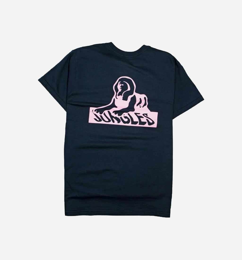 Classic Sphinx Mens Logo T Shirt Dusty Blue White