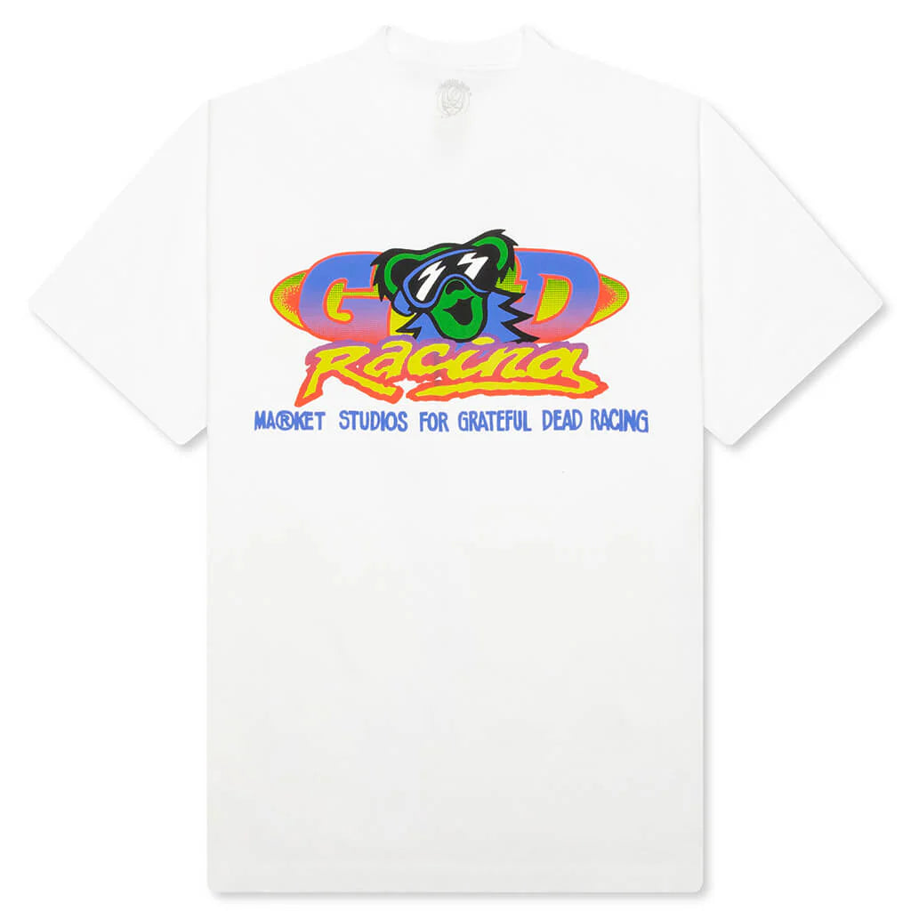 Market x Grateful Dead Racing T Shirt White