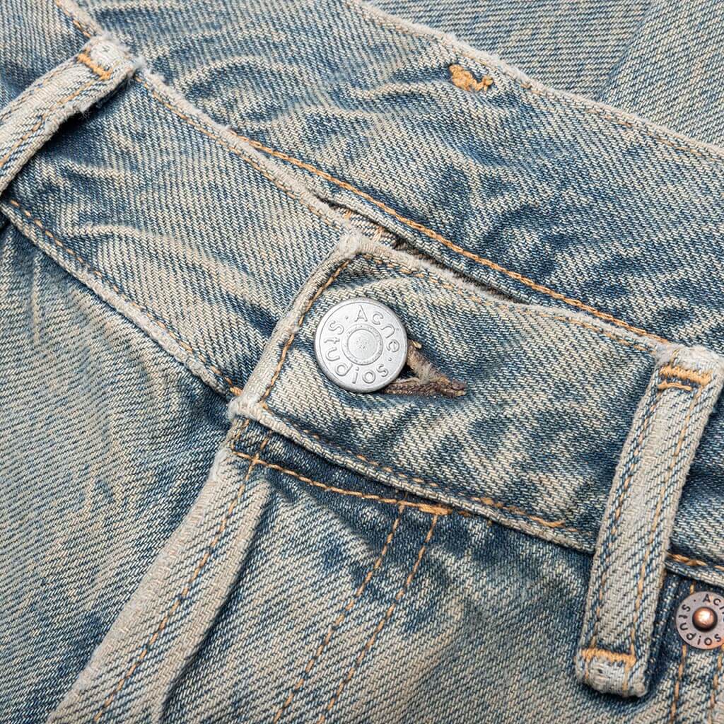 Loose Fit Jeans Blue Beige