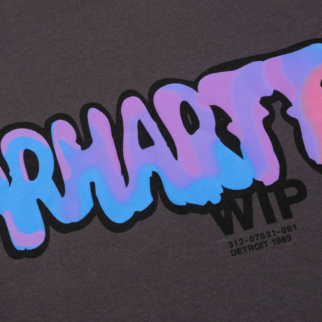 S S Drip T Shirt Charcoal