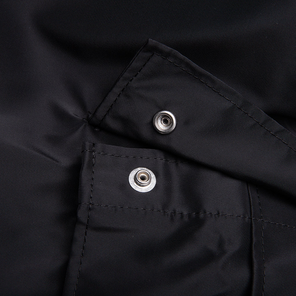 Belted Nylon Bermuda Cargo Shorts Black