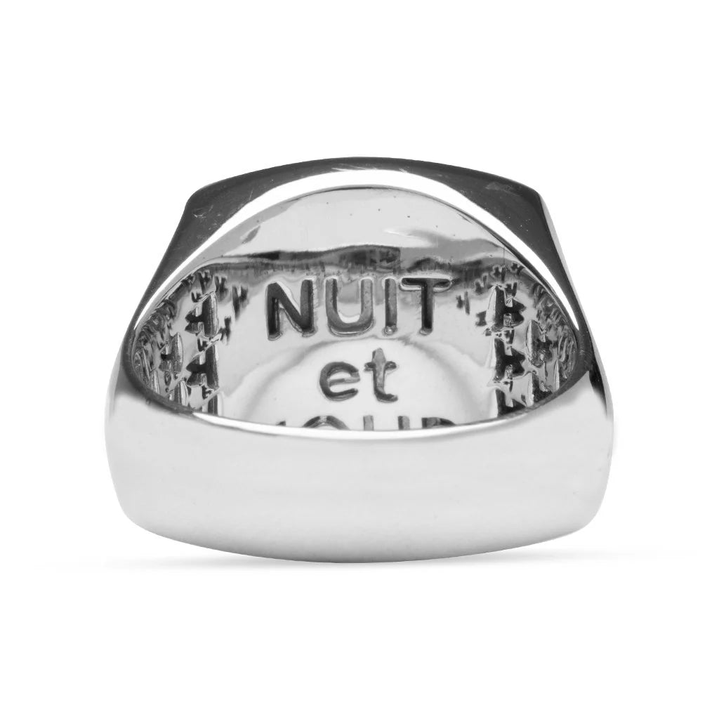 Flush Black Onyx 925 Sterling Silver