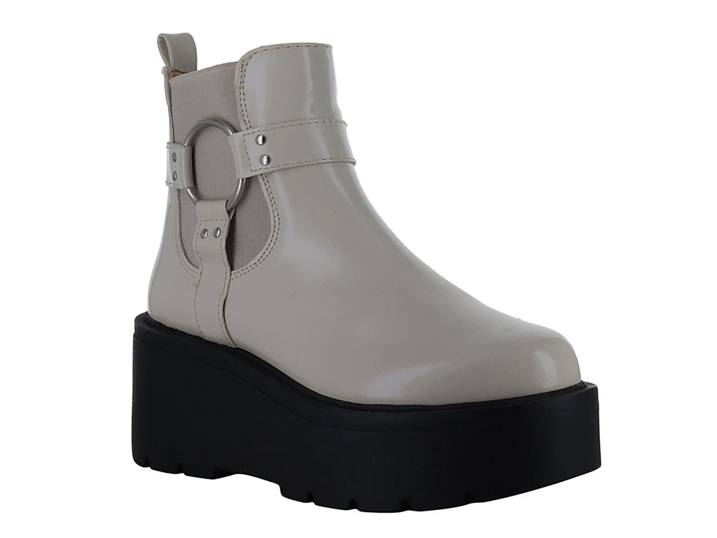 Botines Solie Neutro con Plataforma para Mujer