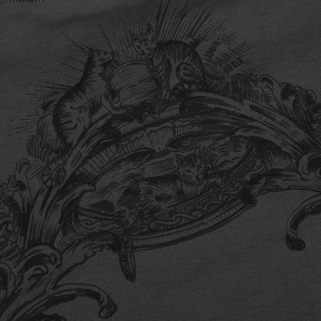 Baroque Print S S T Shirt Charcoal
