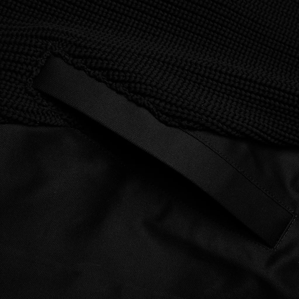 Cotton Chino Mix Pullover Black