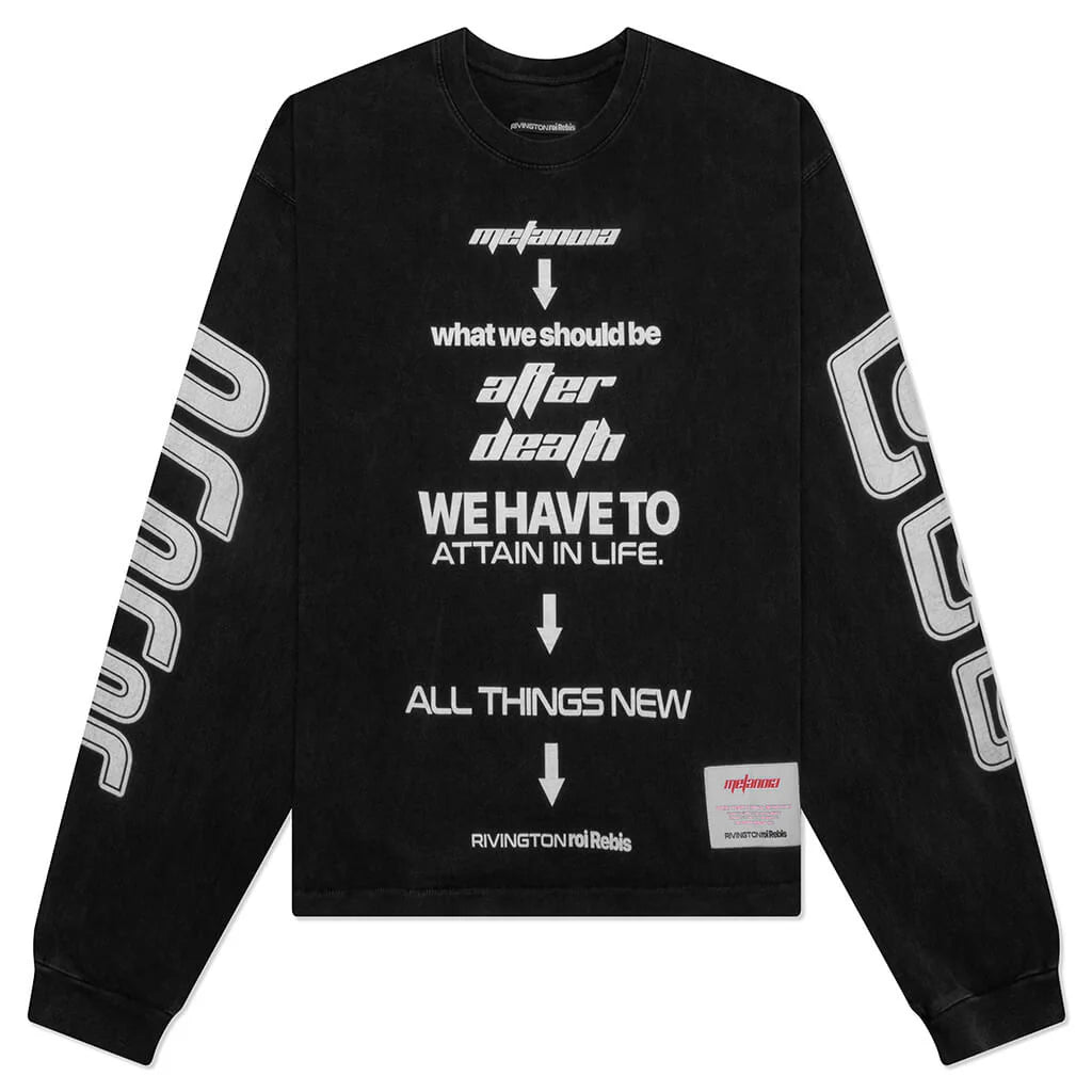 After Death CVA L S Tee Jet Black