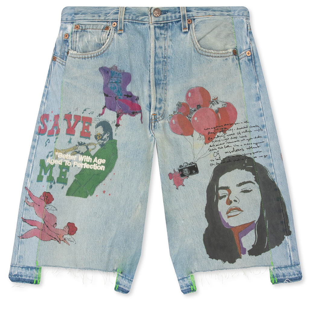 Harrison Triple Wide Denim Short Indigo