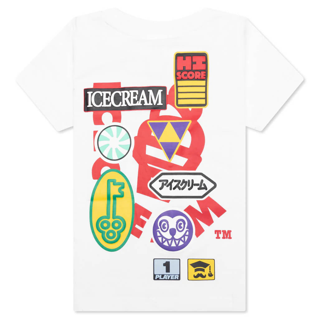 Kids Icons S S Tee White