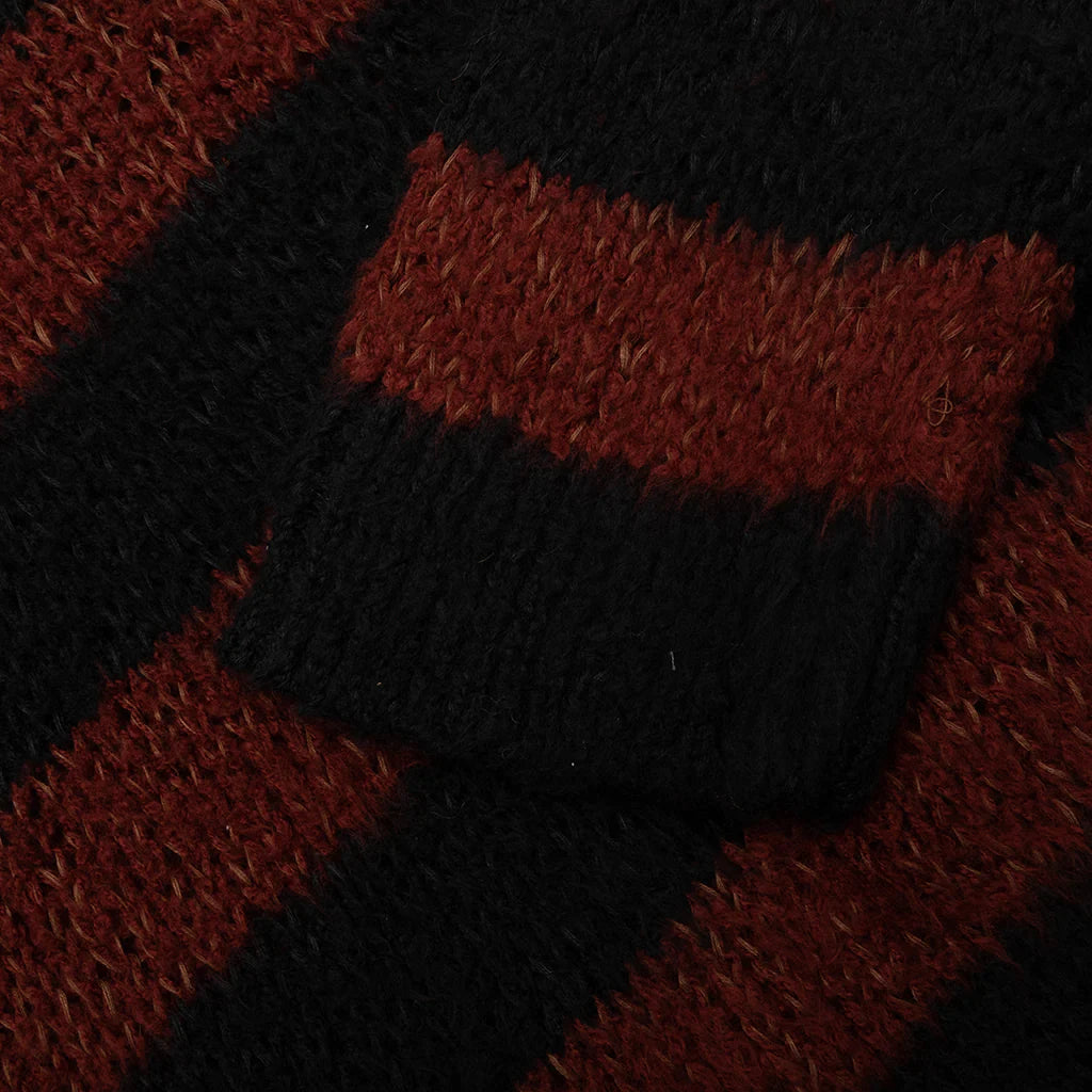 Striped Sweater Black Brown
