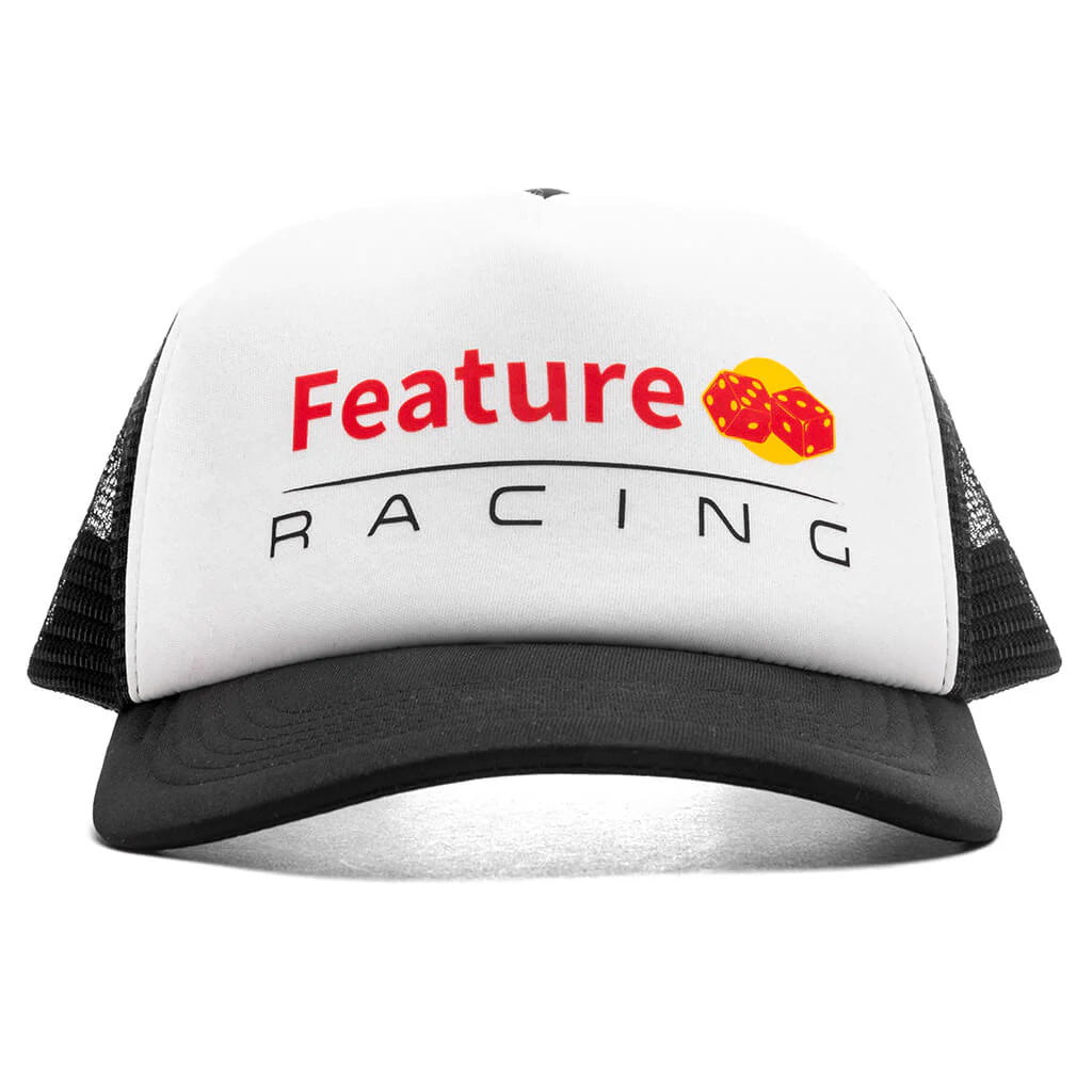 Dice Circuit Trucker Black White