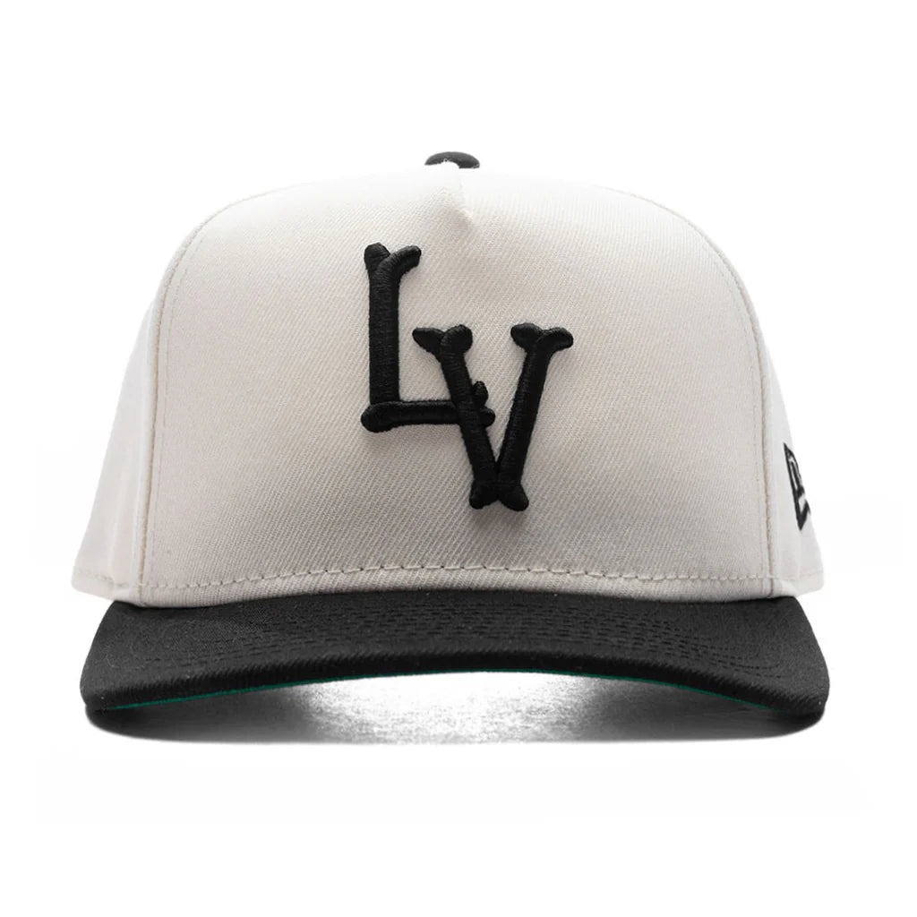 FEATURE x New Era 9FIFTY A Frame Snapback Curve LV Bones Chrome Black