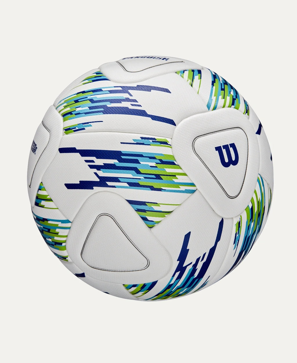 Wilson NCAA Vanquish Match Soccer Ball White Blue Green