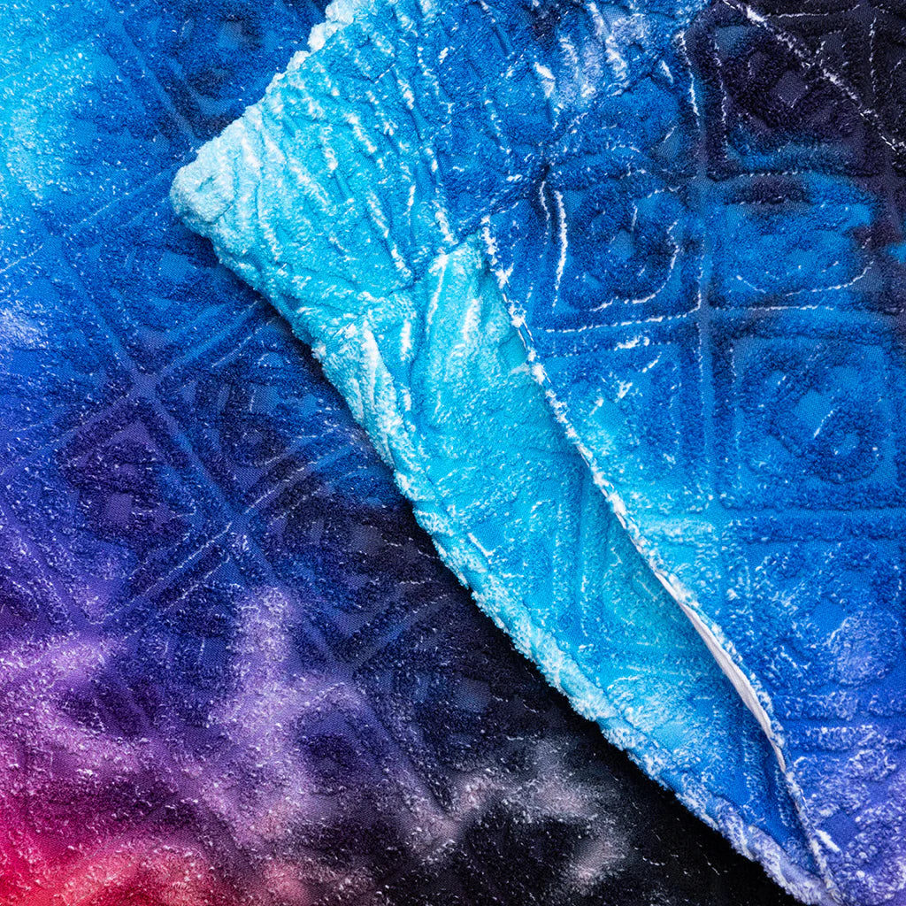 Gradient Towelling Shorts Tie Dye