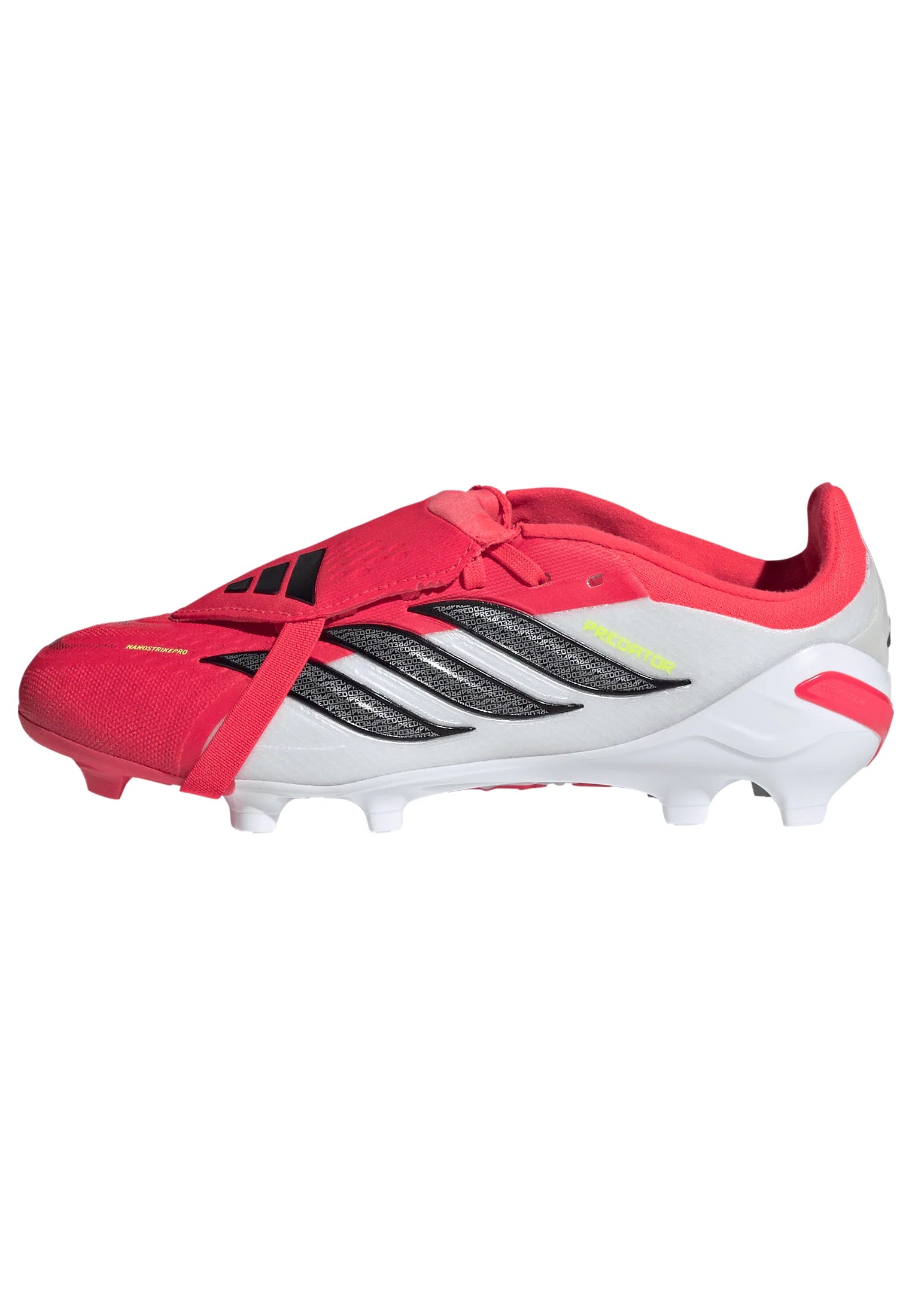adidas Predator Elite Fold Over Tongue FG Firm Ground Youth Soccer Cleats Red Black White