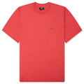 Lazy S S Tee Washed Red