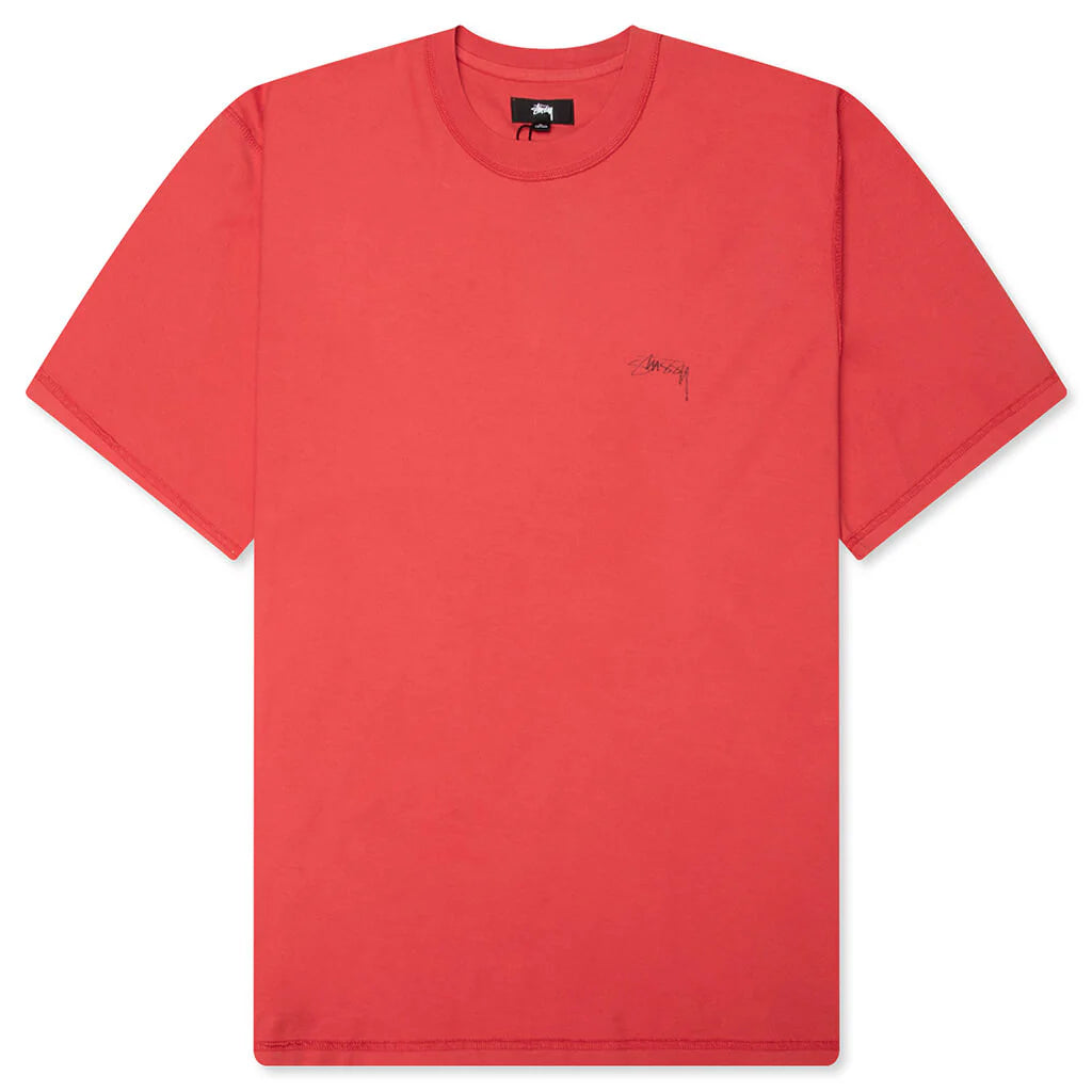 Lazy S S Tee Washed Red
