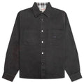 Heavy Washed Canvas Shirt Black