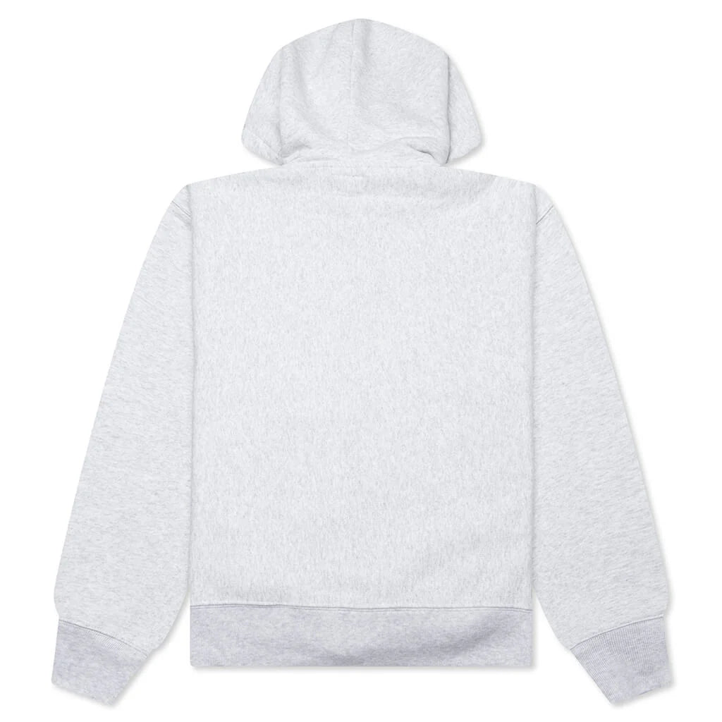 Established Printed Zip Hoodie Ash Heather