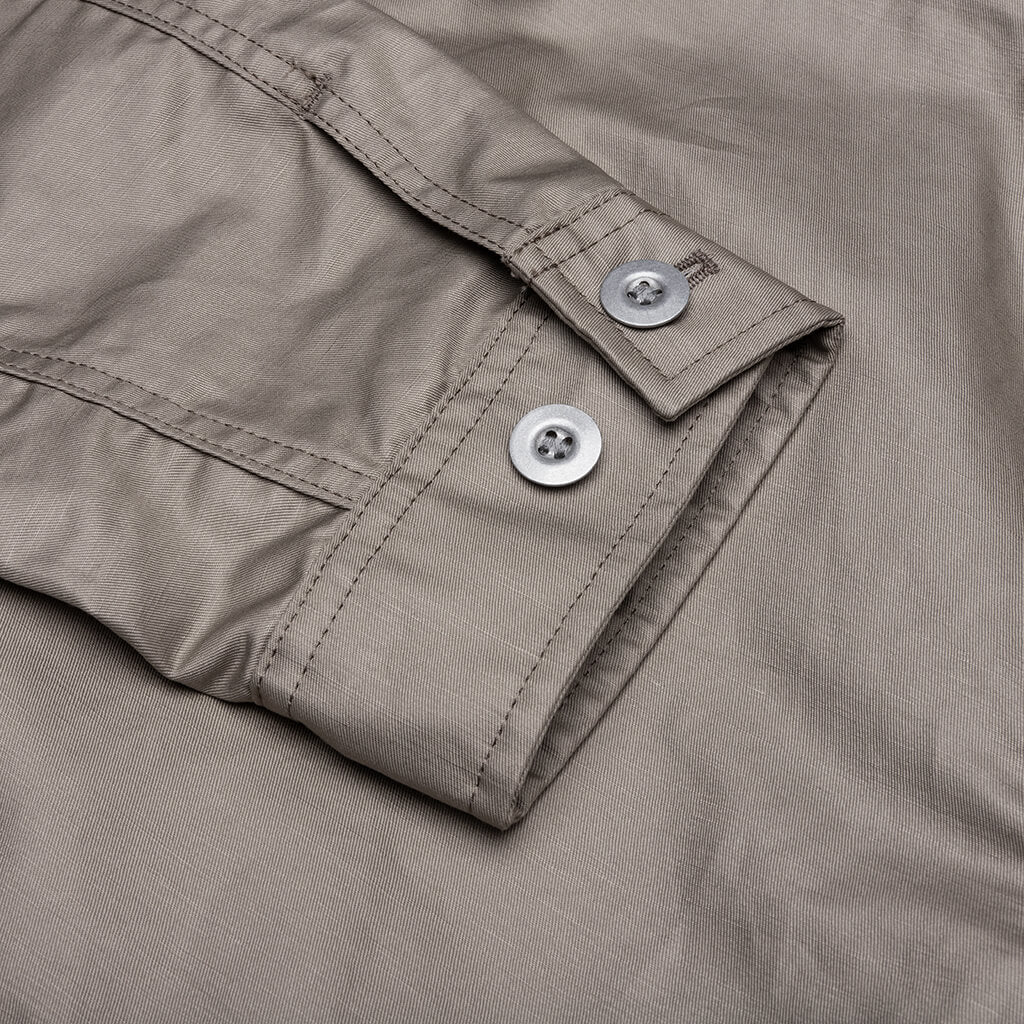 Multi Pocket Chore Jacket Grey Beige