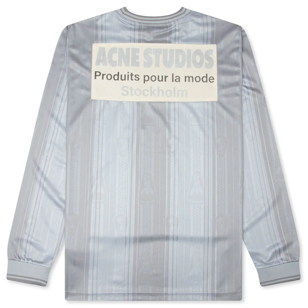 Logo Sports Jersey Top Grey