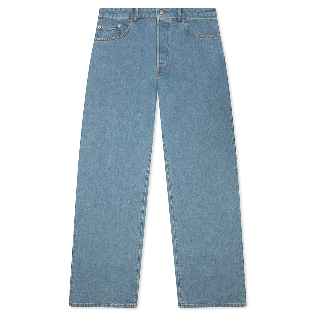 Peyter Washed Denim MW Pants Light Blue