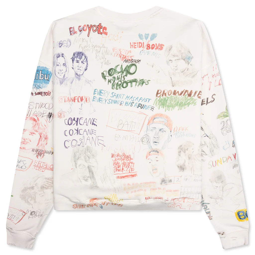 Good Times Are Over 20 Crewneck Vintage White